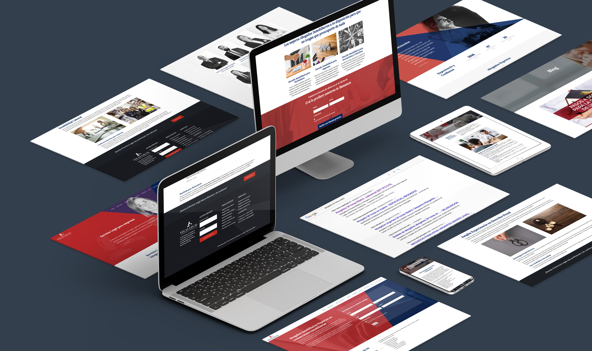 mockup diseño web vegas legal