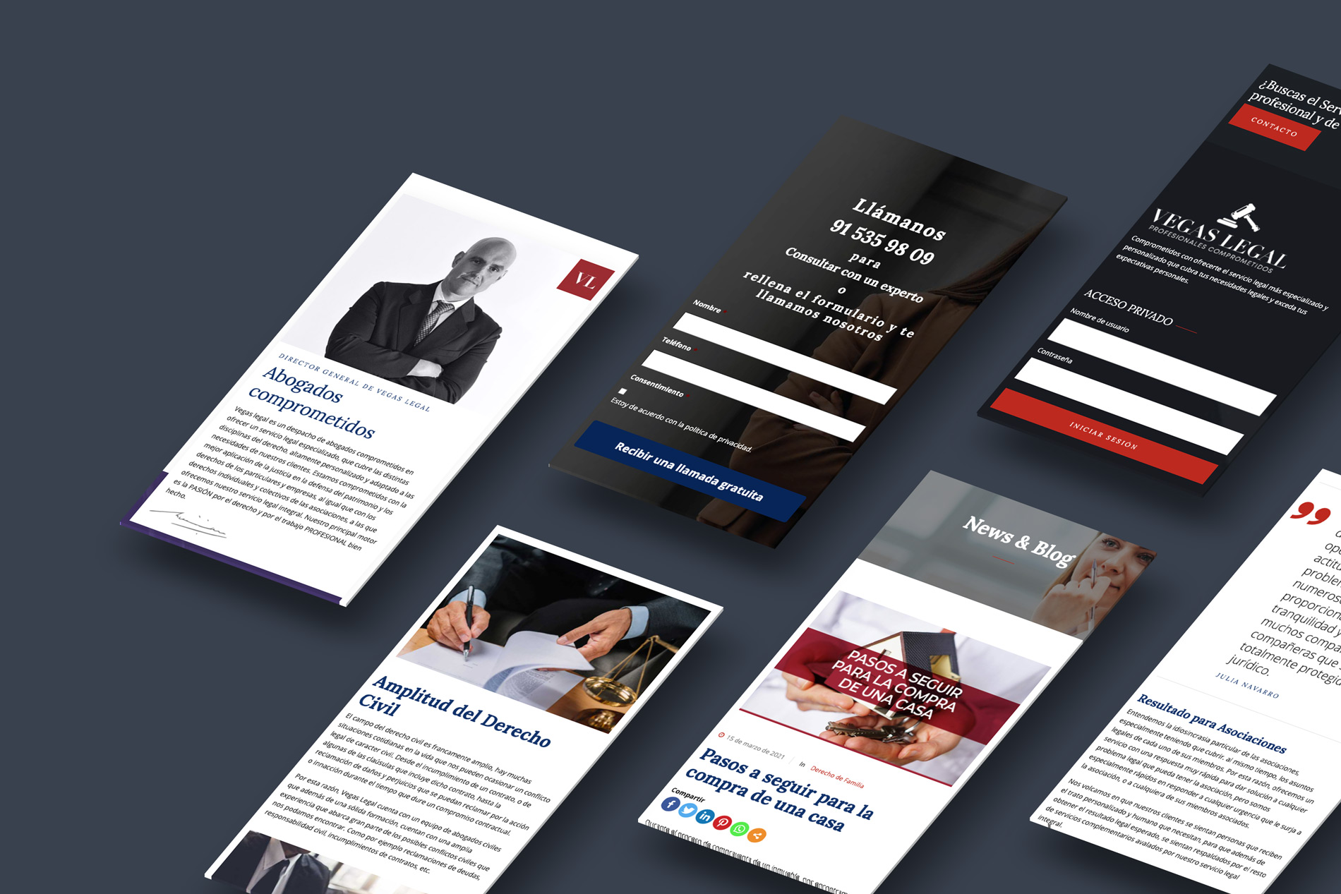 mockup web responsive Vegas Legal